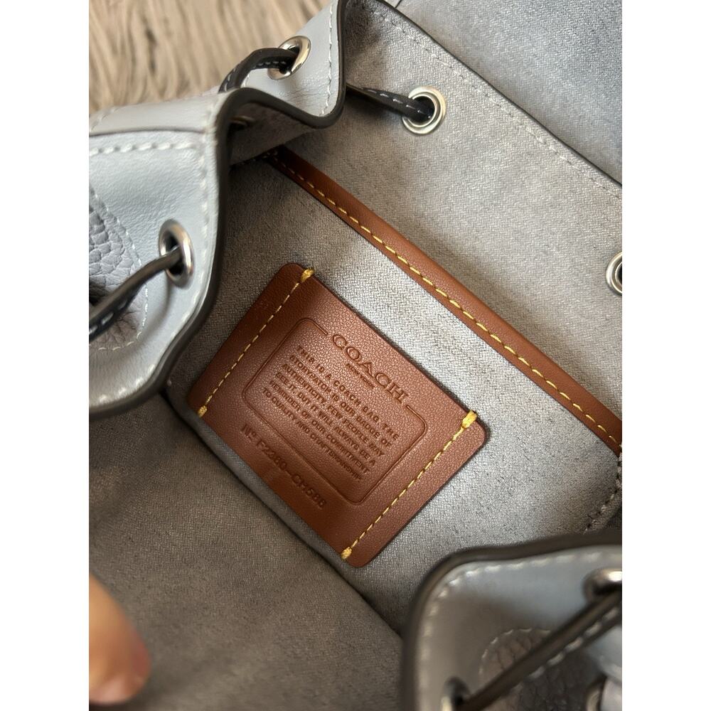 Coach Riya Backpack 21 In Colorblock Blue - Picture 6 of 7